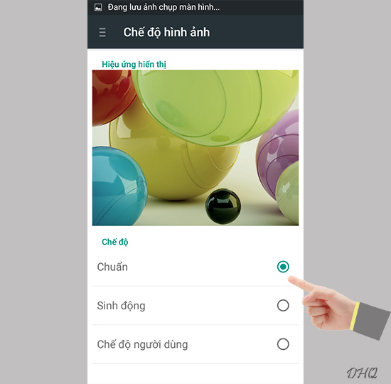 Chọn chế độ hình